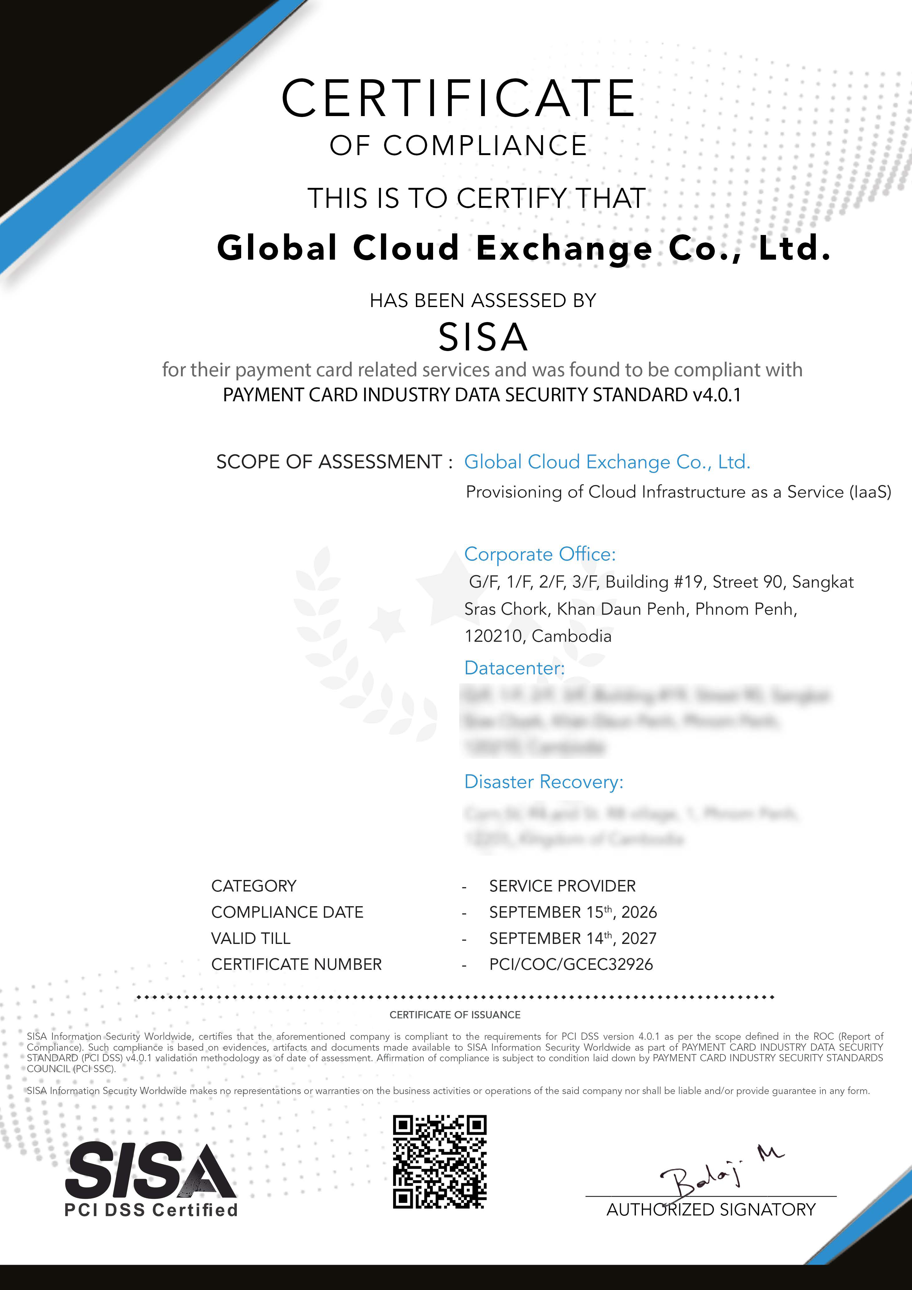 PCI DSS v4.0.1 – Cloud Infrastructure as a Service