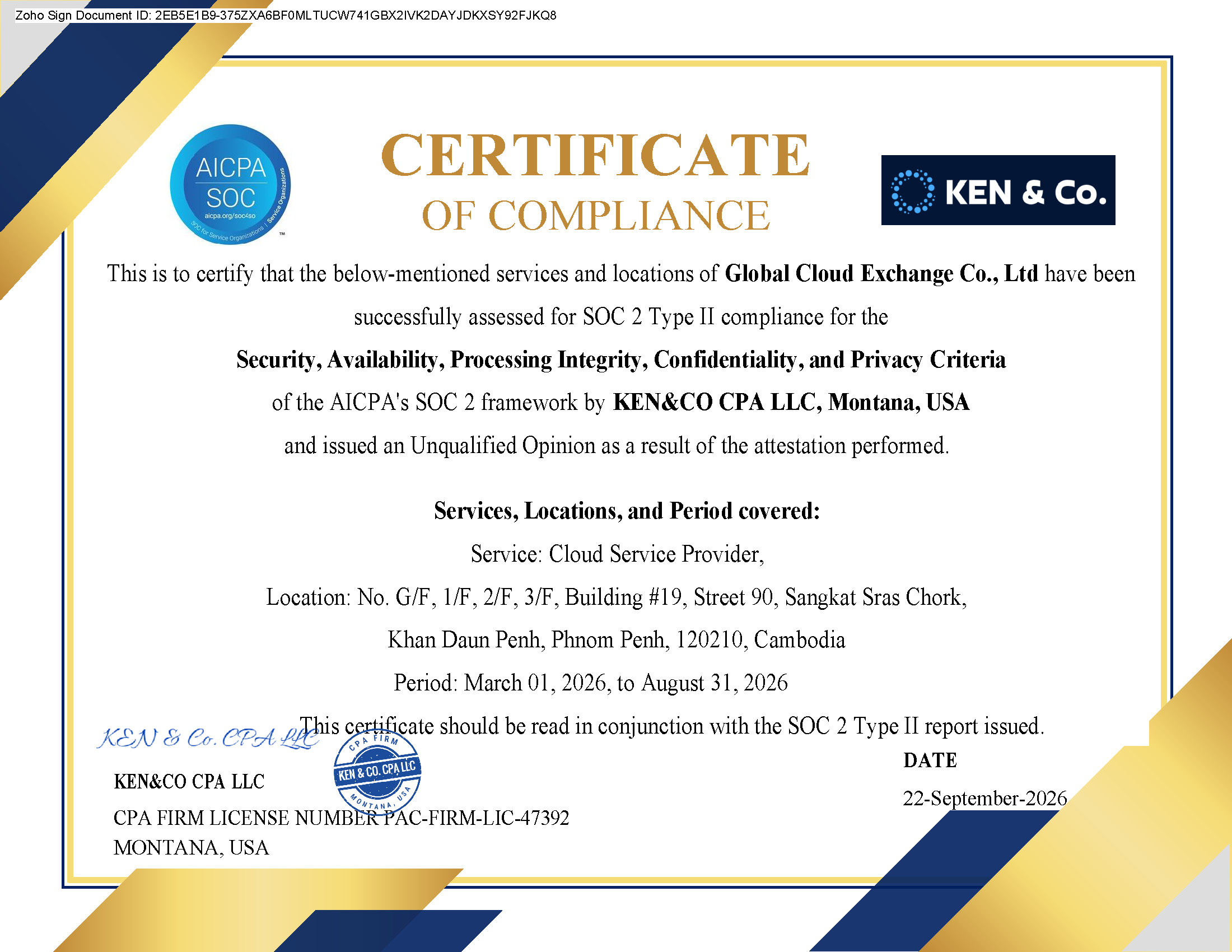 SOC 2 Type 2 Report – Security & Compliance Assurance